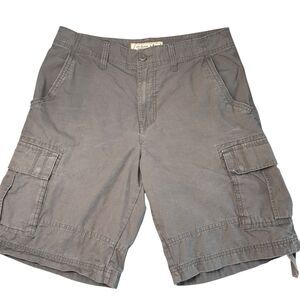 VTG Urban Pipeline Cargo Shorts Men's 34 Brown Cotton Ripstop Pockets Y2K Skater